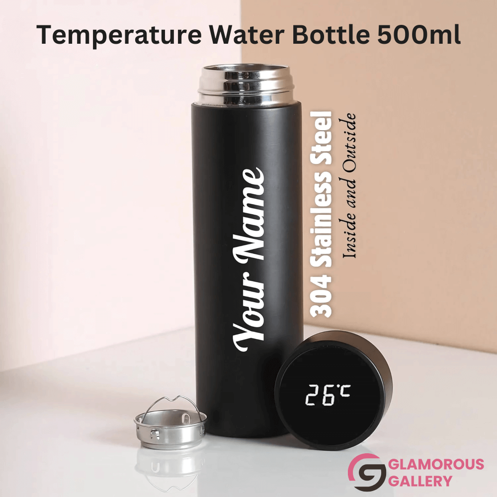 Customized Temperature Water Bottle 500 ML with name