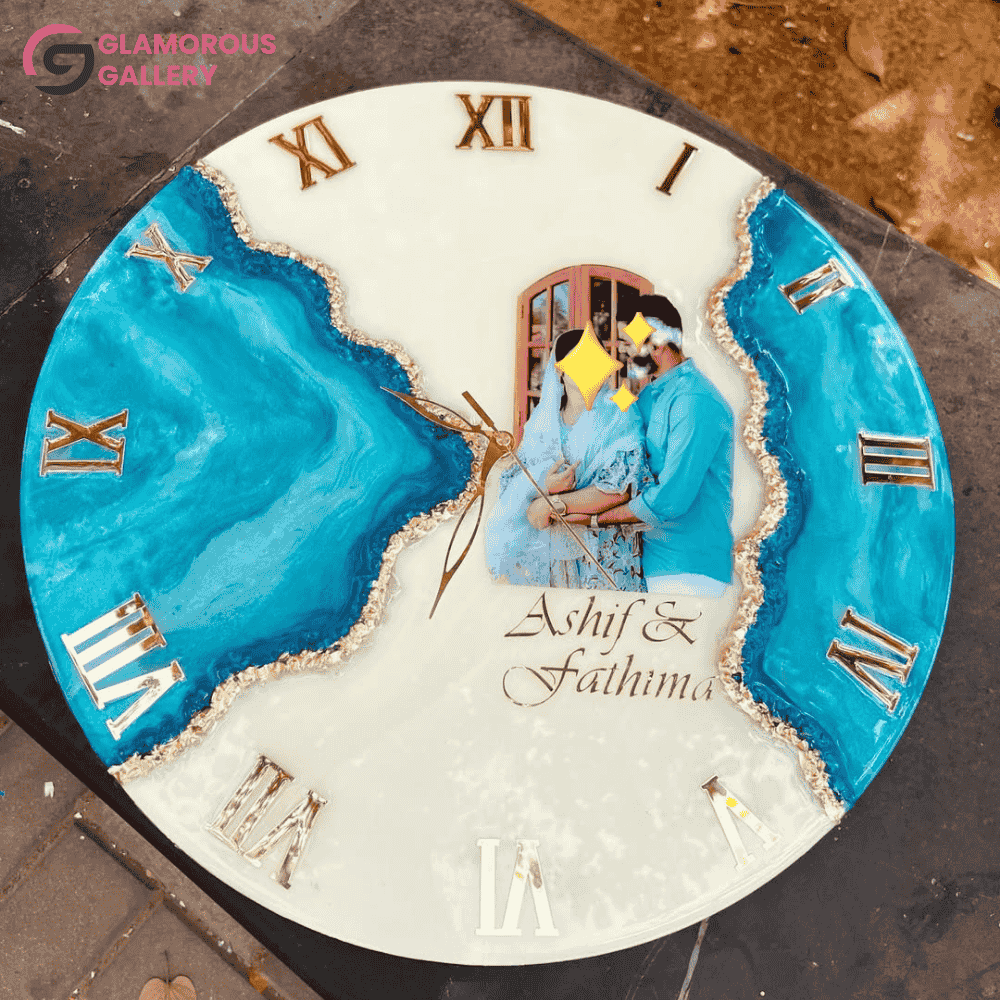 Custom Handmade Resin Clocks Unique Wall Art for Modern Homes