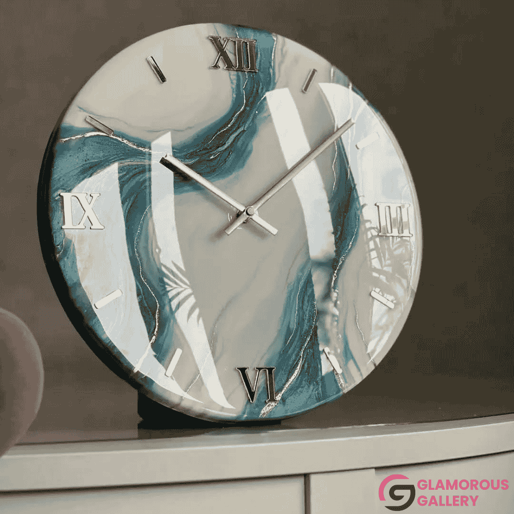 Custom Handmade Resin Clocks Unique Wall Art for Modern Homes