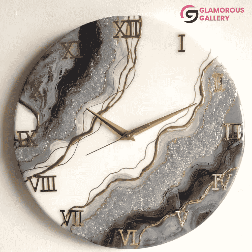 Custom Handmade Resin Clocks Unique Wall Art for Modern Homes